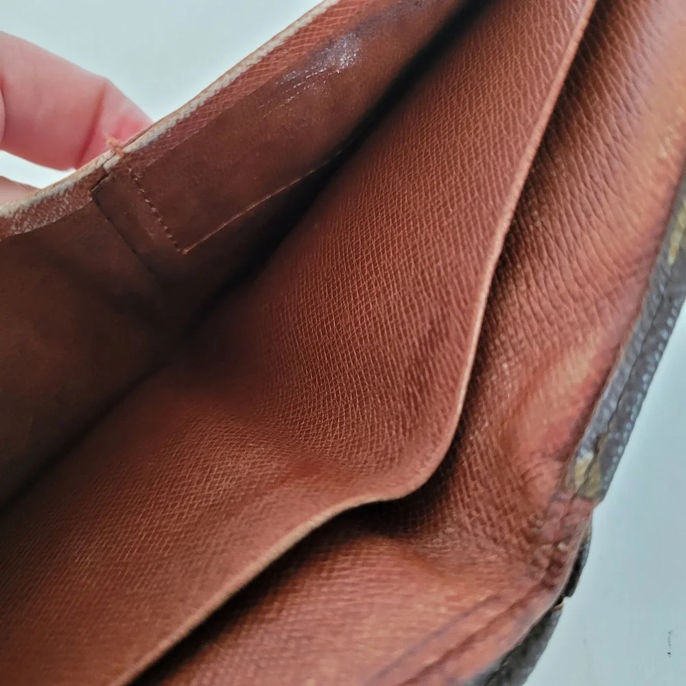 Louis Vuitton Monogram Canvas Elise Trifold Wallet Brown Compact Wallet
